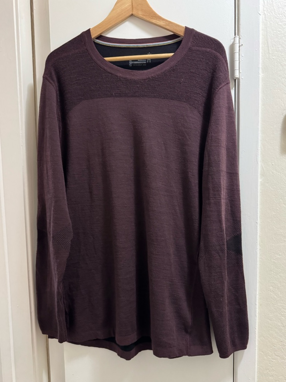Smartwool intraknit Men's Merino Crewneck Sweater - Burgundy Wine